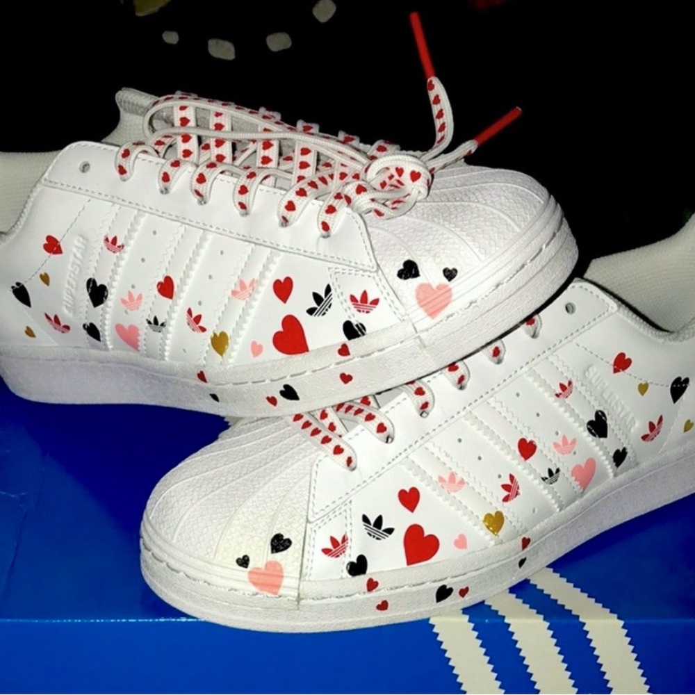 Adidas Superstar Valentine Sneakers size 10